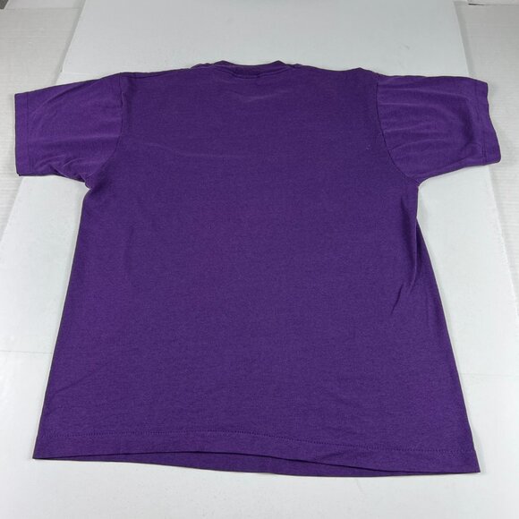 VTG 80s Star Trek Borg Jean Luc Picard Shirt Fits Medium Purle Single Stitch Tee - Picture 10 of 14
